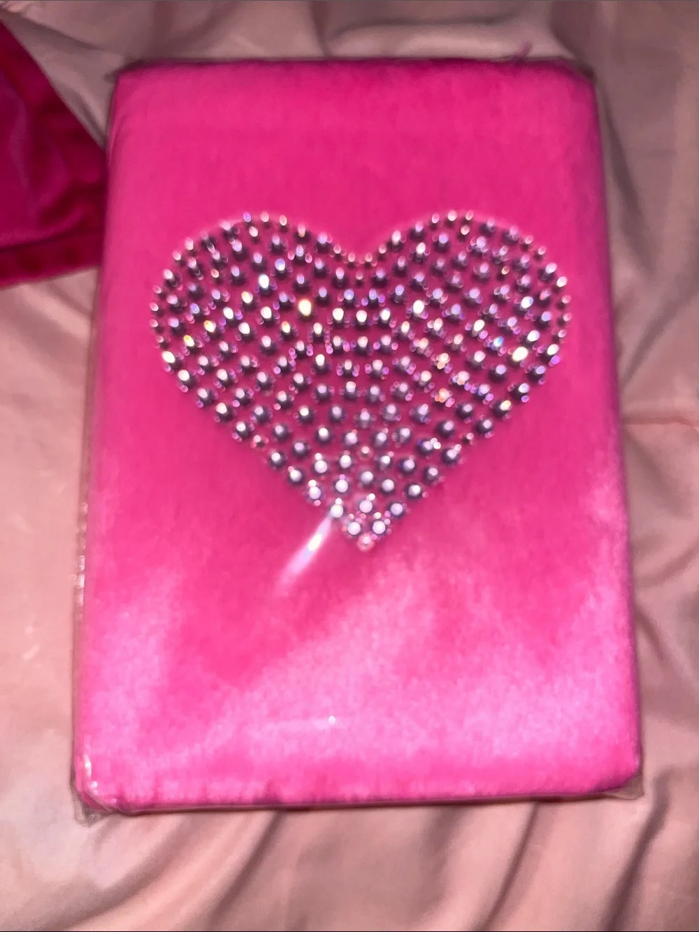Pink Crystal Heart Phone Case - Women Accessories